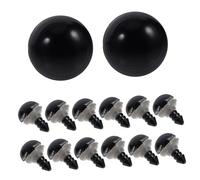 CLISPEED 320 pièces Yeux de Sécurité Noirs avec Rondelles pour Crochet Yeux Plastique pour Poupées et Peluches Fixation Sécurisée pour Artisanat DIY et Jouets Faits Main
