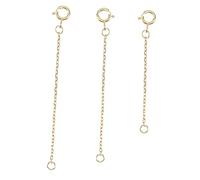 CLISPEED 3pièces Chaînes Extension Argent Pour Collier Et Bracelet Accessoires Diy Fines Et Lisses Agrandisseur Bijoux Femme