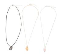 CLISPEED 3pièces Collier Amitié Avec Pendentifs Étoile Lune Et Soleil De Colliers Assortis Pour Meilleures Accessoire Symbolisant Affection Complicité
