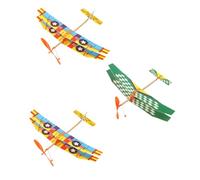 CLISPEED 3pièces Modèles De Planeurs Avions à Élastique Et Jouets Avions à Monter Soi-même Planeurs Volants pour Garçon Fille