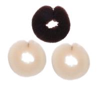 CLISPEED 3pièces Rouleau En Nylon Pour Chignon Et Queue De Cheval Avec Boucle Flexible Et Bande Souple Pour Cheveux Bouclés Et Coiffure Diy