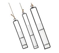 CLISPEED 3pièces Tube Verre pour Plantes Vase Hydroponique Suspendu Jardinière Murale Pot Décoratif pour Intérieur Ornement Végétal