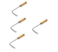 CLISPEED 4 Outils De Désherbage Outils De Jardinage Désherbeur Desserrage Bordure Outils De Pelouse Enlèvement Manuel De l'herbe Poignée De Retrait Lourde Déracinement Outil