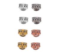 CLISPEED 4 paires Fermoirs Oreilles Bouchons Hypoallergéniques Accessoires DIY pour Boucles Oreilles Moyenne Couleurs