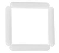 CLISPEED 4 Pièces Agitateur Magnétique Cylindrique en Ptfe Blanc Résistant aux Hautes Températures pour Plaque Chauffante de Laboratoire et Divers Environnements Scientifiques