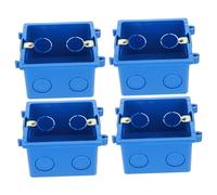 CLISPEED 4 pièces Boîte de Jonction Étanche PVC Coffret Électrique de Dérivation pour Câblage Domestique Protection Fiable pour Installations Intérieures et Extérieures