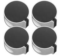 CLISPEED 4 pièces Boutons de Remplacement pour Cuisinière à Gaz de Zinc Lot de Commande de Réchaud avec Design Élégant et Installation Facile Compatible Plupart des