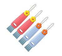 CLISPEED 4 Pièces Brosse De Nettoyage Épurateur De Bouteille Couvercle Brosse Multifonctionnelle Pour Crevasses Outils De Nettoyage De Bouteille D'eau Tasse Époux Pp