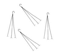 CLISPEED 4 pièces Chaînes Suspendues pour Pots de Fleurs Supports Élégants pour Jardinières Mangeoires à Oiseaux et Lanternes Gain de Place pour Aménagement Extérieur