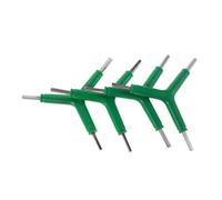 CLISPEED 4 Pièces Clé Allen Triangulaire Verte Outil Hexagonal Portable Robuste pour Réparation Maintenance Cyclisme
