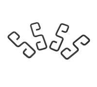 CLISPEED 4 Pièces Clips pour Chaîne de Pluie Accessoires de Gouttière pour Fixation Solide et Résistance Aux Intempéries Adaptés à de Toitures