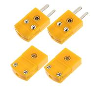 CLISPEED 4 pièces Connecteur Thermocouple K Type Broches Plastique Adaptateur Câble pour Mesure Température Isolant Fiable Lot de et Femelle Compatible Thermomètres et Multimètres