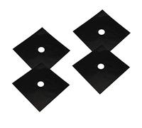 CLISPEED 4 pièces Couvre Brûleur de Cuisinière à Gaz Non Adhésifs Protection Réutilisable pour Plaque de Cuisson Tapis de Protection Graisse et Salissures pour Cuisine