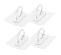 CLISPEED 4 pièces Crochets Adhésifs Ronds Support de Bouteille Spray Système de Montage Autocollant Accroche Murale pour Salle de Bain Sans Perçage Design Élégant