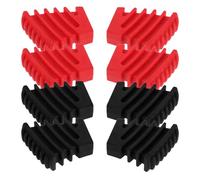 CLISPEED 4 Pièces Drum Rack Feet Plastic Covers Anti-slip Drum Leg Pads For Snare And Percussion Stands Fit Replacement Instrument Accessories