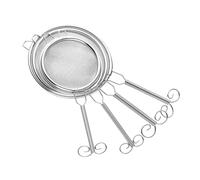 CLISPEED 4 pièces Filtre à Thé Inox Tamis Maille Fine Résistant Renforcé Poignée Intégrée Ustensile Cuisine Safe Santé