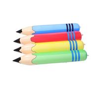 CLISPEED 4 Pièces Giant Inflatable Pencil Balloon Set Jumbo Back To School Decoration Safe Educational Toy Classroom Party Prop