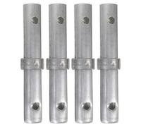 CLISPEED 4 Pièces Goupille D'échafaudage, Accessoires D'échafaudage, Fer Galvanisé, Argenté, Jonction Sécurisée pour Échafaudage Mobile, Différents Scénarios de Travail
