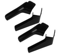 CLISPEED 4 Pièces Gouttière de Camping-car, Gouttière de Toit en Plastique Noir, Directs L'eau, Facile à Installer, pour Toitures et Bâtiments