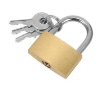 CLISPEED 4 pièces Lot de Cadenas Laiton avec Clé pour Casiers Boîtes à Outils et Portails Sécurité et Usage Polyvalent pour Maison et Extérieur