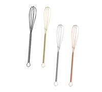 CLISPEED 4 pièces Lot de Manuels Mini Acier Inoxydable Mélangeurs de Ergonomiques Multifonctions pour Cuisine Pâtisserie Professionnelle et Maison