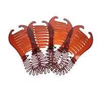 CLISPEED 4 pièces Lot de Pinces Banane Interlockables Flexibles pour Coiffure Peignes Légers et Résistants Outils de Pratiques pour Femmes