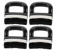 CLISPEED 4 pièces Lot de Poignées Amovibles pour Casseroles et Marmites Poignée Ergonomique Résistante Chaleur Facile à Installer et Nettoyer Compatible Plupart des Poêles