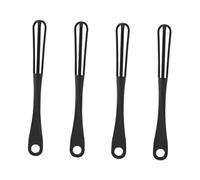 CLISPEED 4 pièces Manuel Rotatif Mixeur Œufs Compact Ergonomique Mousseur Lait à Pousser pour Cuisine Maison Dessert et Restaurant Réutilisable