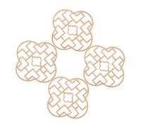 CLISPEED 4 pièces Miniature Wooden Chinese Windows for Dollhouse Furniture DIY Crafting Traditional Architecture Model Accessories