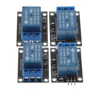 CLISPEED 4 pièces Module Relais Monocanal Compatible avec Microcontrôleur Arm Avr Mcu Contrôle Sécurisé Appareils avec Circuit Anti-activation Accidentelle pour Projets Électroniques DIY