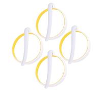 CLISPEED 4 Pièces Moules à Œufs Silicone Anneaux Antiadhésifs pour Omelettes Faciles à Utiliser Nettoyer Parfaits pour Petits Déjeuners