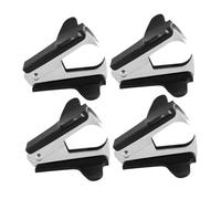 CLISPEED 4 pièces Ôte-agrafes Manuel Métal Outil Compact pour Retirer Agrafes sans Dommage Adapté Bureau École Maintenance Pratique