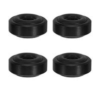 CLISPEED 4 Pièces Patins Anti-Vibrations pour Haut-parleurs HiFi en Alliage D'aluminium et Caoutchouc, Protection du Sol Chocs pour Home Cinéma et Installations Audio Professionnelles