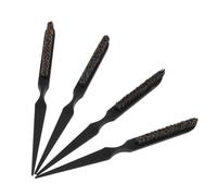 CLISPEED 4 pièces Peignes Coiffants Noirs Peignes Coiffure Robustes pour Salon et Maison Adaptés Cheveux Secs et Mouillés Massage Usage Mixte Hommes Femmes Garçon Fille