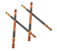 CLISPEED 4 Pièces Perchoirs Oiseaux Naturel pour Cage Rondes Bâtons à Surface Rugueuse pour Usure des Griffes et Bec Accessoires Multifonctions pour Perroquets Perruches Inséparables et