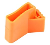 CLISPEED 4 Pièces Pied D'échelle en Caoutchouc Antidérapant Orange Multifonction pour Protection des Sols et Stabilisation des Escaliers Pliants