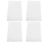 CLISPEED 4 Pièces Poche de Glace Ventilée 600ml Compacte et Réutilisable, Bloc Réfrigérant pour Glacière pour Fête Estivale, Packs de Glace Solide en Hdpe pour Lunch Box