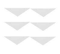 CLISPEED 4 pièces Protections Angle Triangle pour Table de Football Plastique Blanc Lot de Coins Accessoires Durables pour Protection Bord et Coin de Table