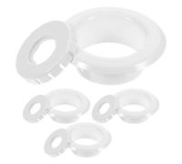 CLISPEED 4 Pièces Rosette de Gicleur D'incendie Plaque de Sprinkler Encastrée Plastique Blanc Structure pour Plafond, Bureaux et Rénovations Rapides
