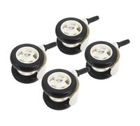 CLISPEED 4 Pièces Stroller Caster Wheels Silent Swivel Front And Back Replacement Wheels Wear-resistant Easy To Install