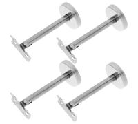 CLISPEED 4 Pièces Support de Main en Acier Inoxydable pour Escalier Fixe, Installation Murale Rapide, Stabilité Renforcée, Design Moderne pour Espaces Résidentiels et Commerciaux