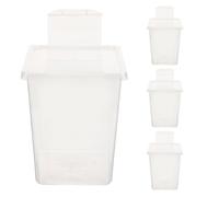 CLISPEED 4 Pièces Terrarium en Plastique Ventilé pour Geckos et Escargots Conception Multitranspiration, Surface Lisse, Facile à Entretenir pour Habitat Terrestre