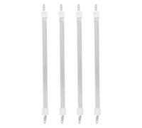 CLISPEED 4 Pièces Tube de Quartz pour Radiateur D'appoint Électrique, Élément Chauffant Céramique Blanc 23 Cm, Haute Stabilité Thermique et Chauffage Rapide pour Espace Intérieur