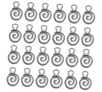 CLISPEED 40 pièces Pendentifs Spirale Vintage Antique pour Bracelets Colliers Boucles Doreilles Accessoires Création Bijoux DIY