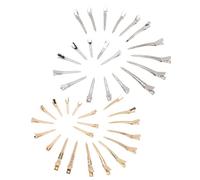 CLISPEED 40 pièces Pinces à Cheveux Métal Duckbill Clips Alligator Sectionnement pour Cheveux Épais et Moyens Accessoires Salon et Usage Domestique et Léger Tenue Fiable pour Coiffure et