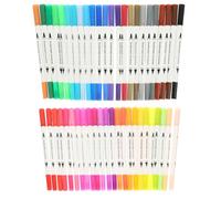 CLISPEED 48 Pièces Feutres de Coloriage Scolaires Double Pointe