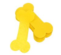 CLISPEED 4paquets Lot de Papier Commémoratif Os Forme pour Animaux De Compagnie Rituel Funéraire Brûlage Jaune Cérémonie Ancestral Chien