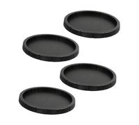 CLISPEED 4pièces Gammes Plastique pour Reptiles Lot de Noir Abreuvoir pour Lézards Bassin pour Tortues Gamelles pour Serpents