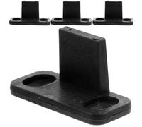 CLISPEED 4pièces Guide De Plancher Pour Porte Coulissante Stoppeur De Porte De Grange Compatible Avec Armoires Placards Et Installation Facile Matériaux Fiables