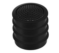 CLISPEED 4Pièces Housse de Protection pour Haut-Parleur Tweeter de Voiture Maille Noire Protection pour Système Audio Automobile Compatible avec Tweeters